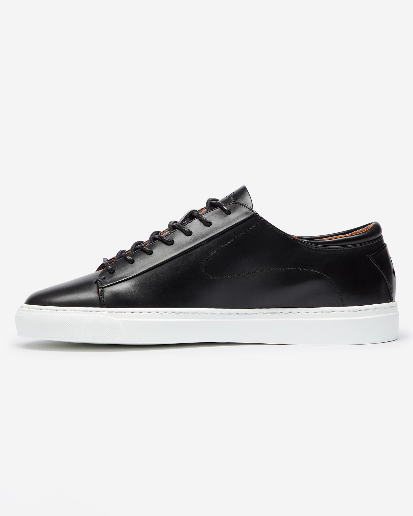 Oliver Sweeney Sirolo Mens Calf Leather Lightweight Trainers - Black/White
