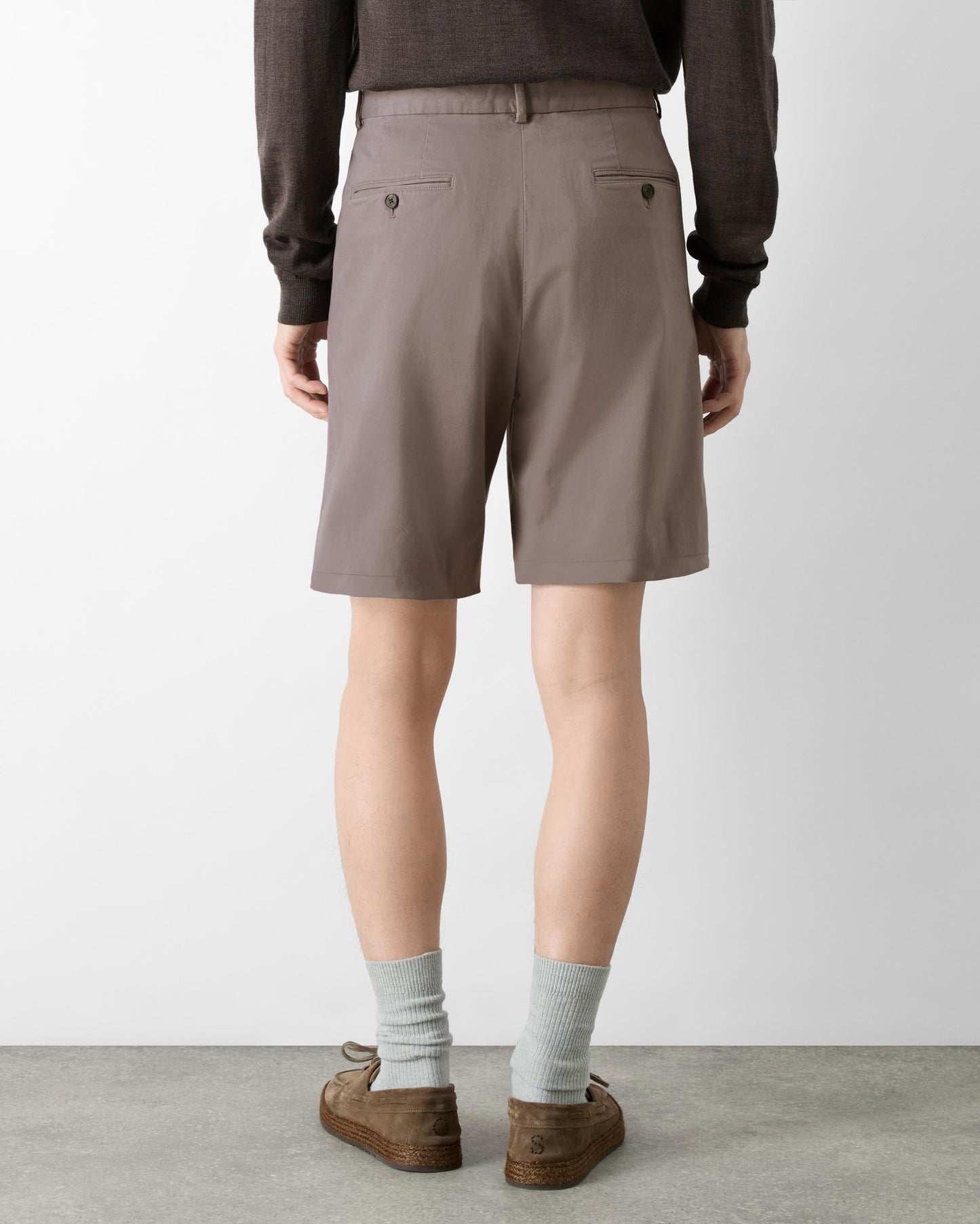 Oliver Sweeney Sistelo Mens Chino Shorts - Mocha | CHO | Designer Mens Chino Shorts