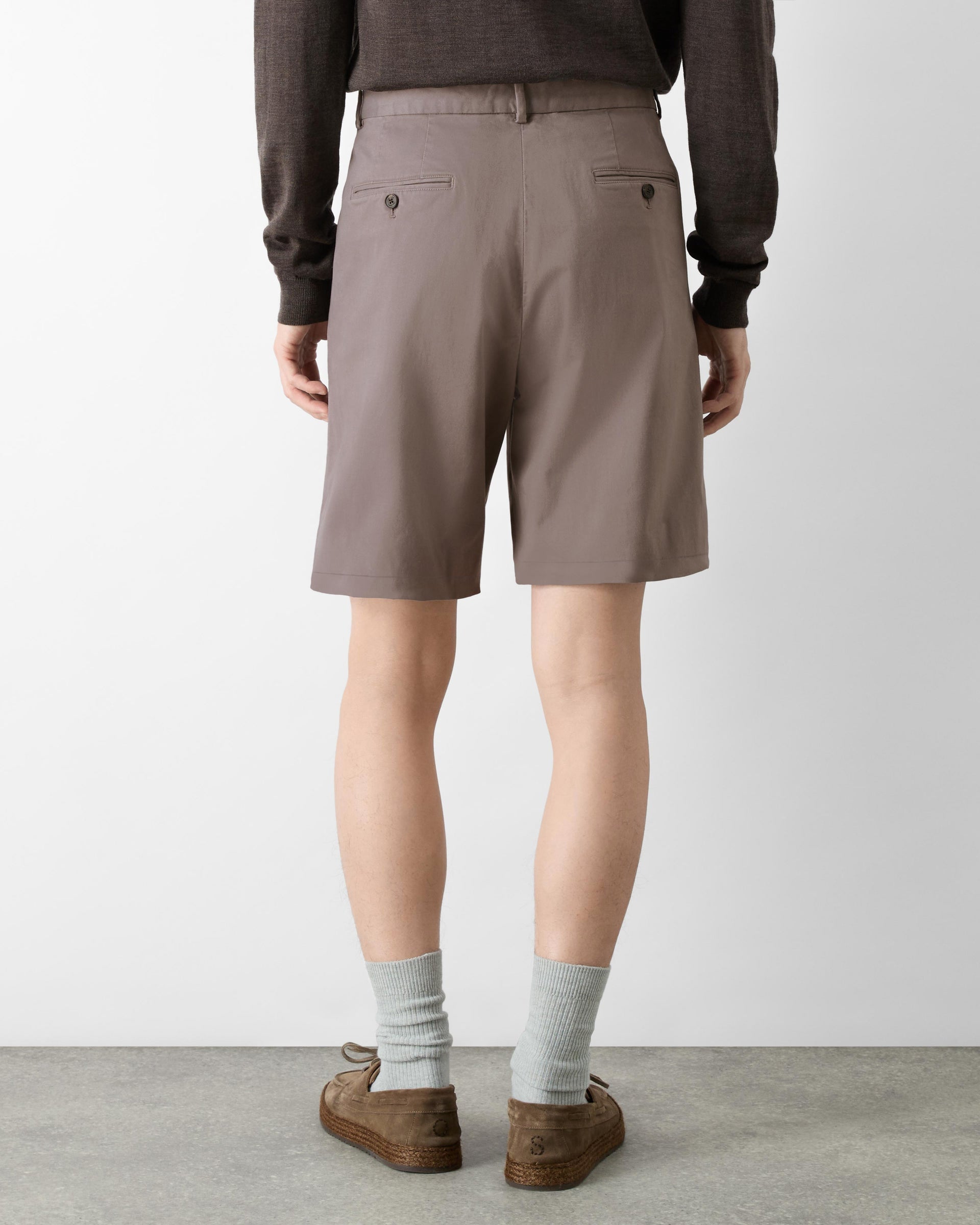 Oliver Sweeney Sistelo Mens Chino Shorts - Mocha | CHO | Designer Mens Chino Shorts