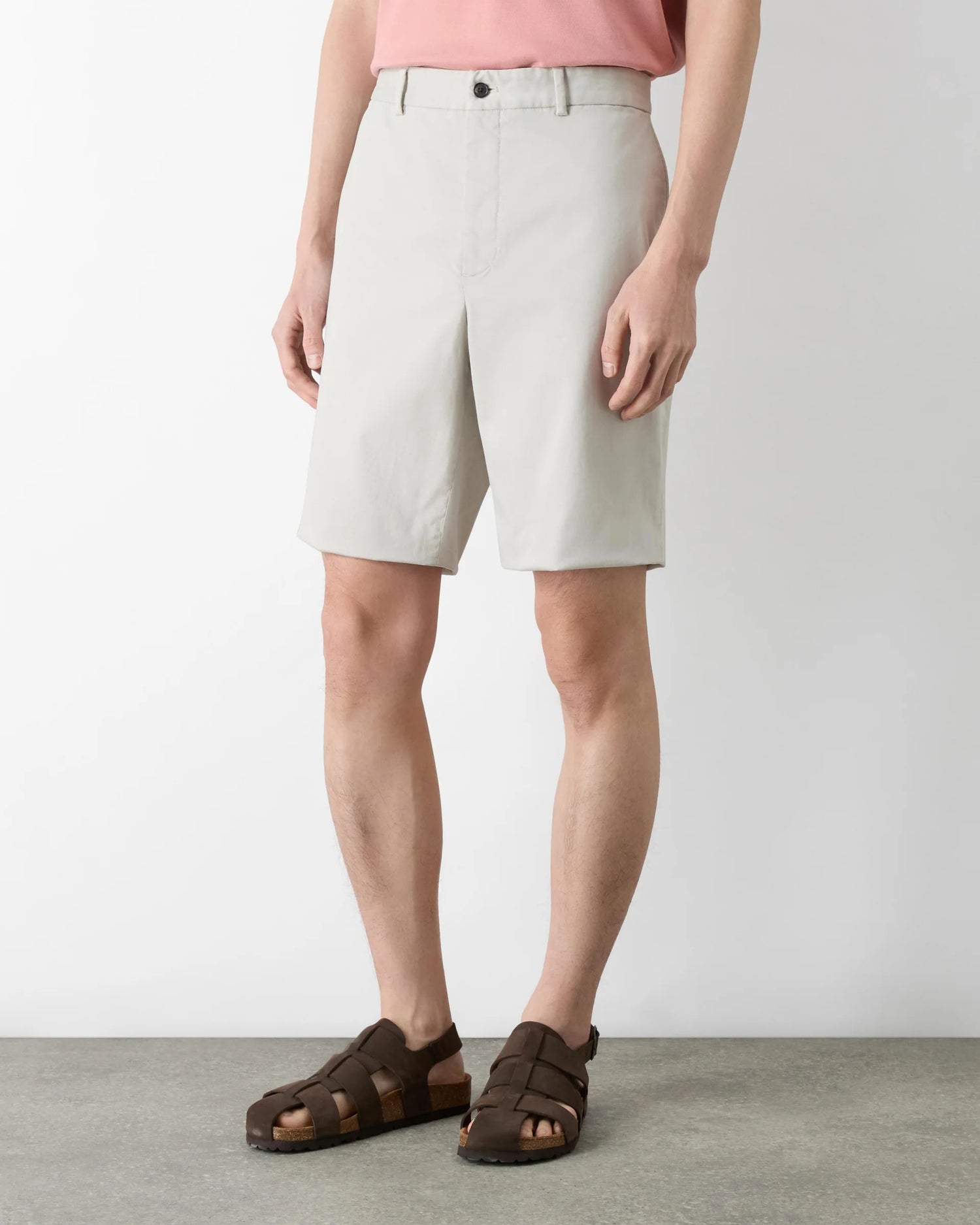 Oliver Sweeney Sistelo Mens Chino Shorts - Stone | CHO | Designer Mens Chino Shorts