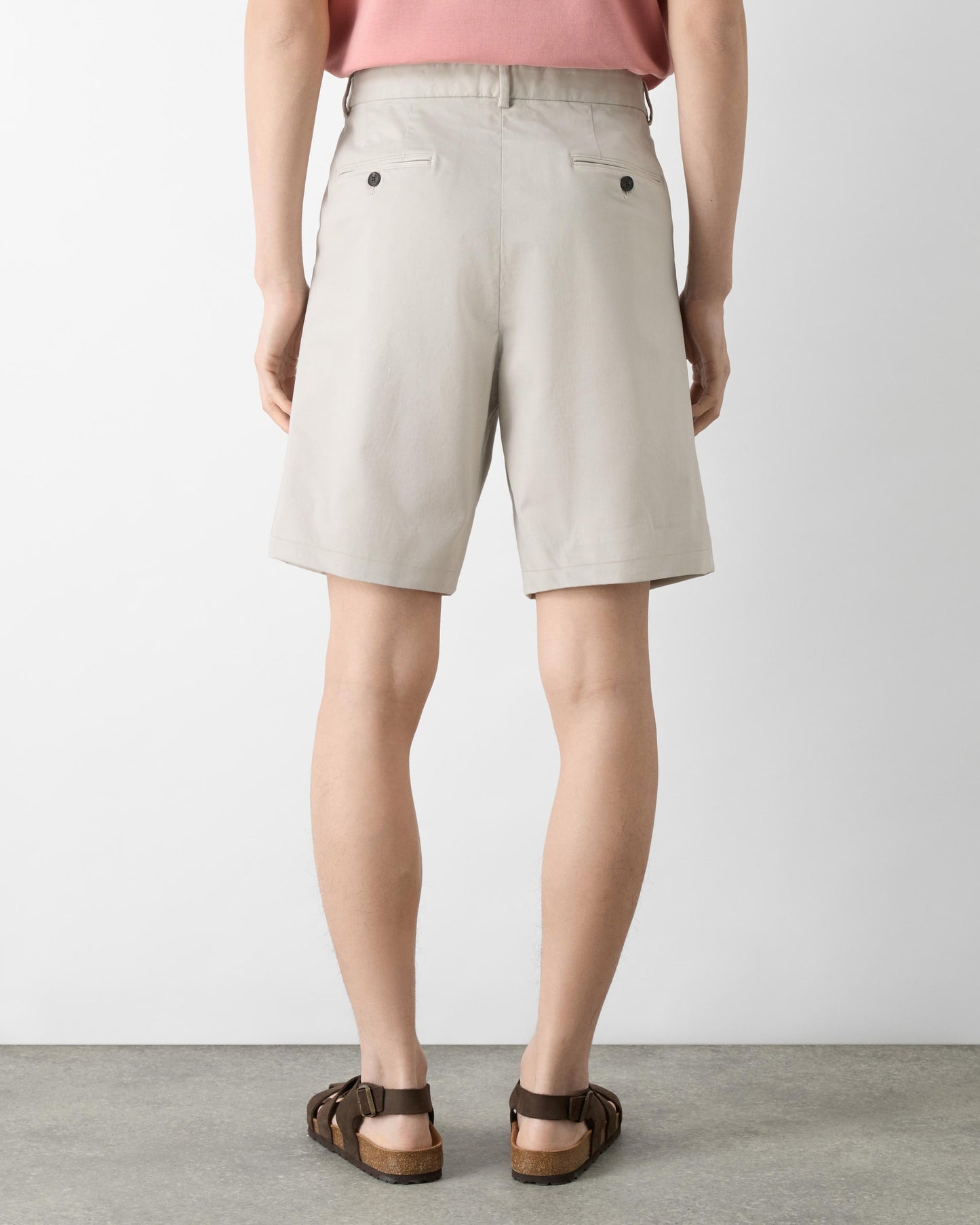 Oliver Sweeney Sistelo Mens Chino Shorts - Stone | CHO | Designer Mens Chino Shorts