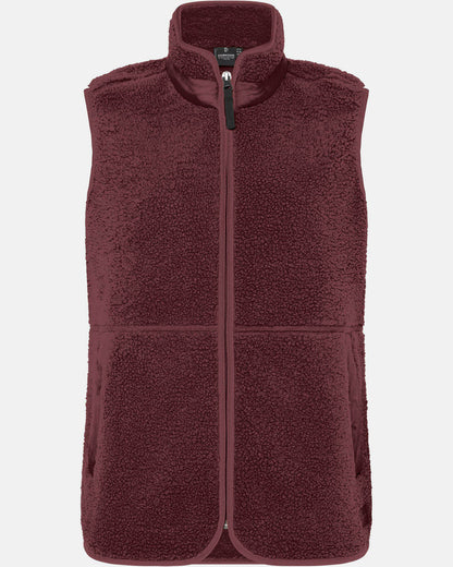 Didriksons Womens Siv Fleece Gilet - Old rust 147