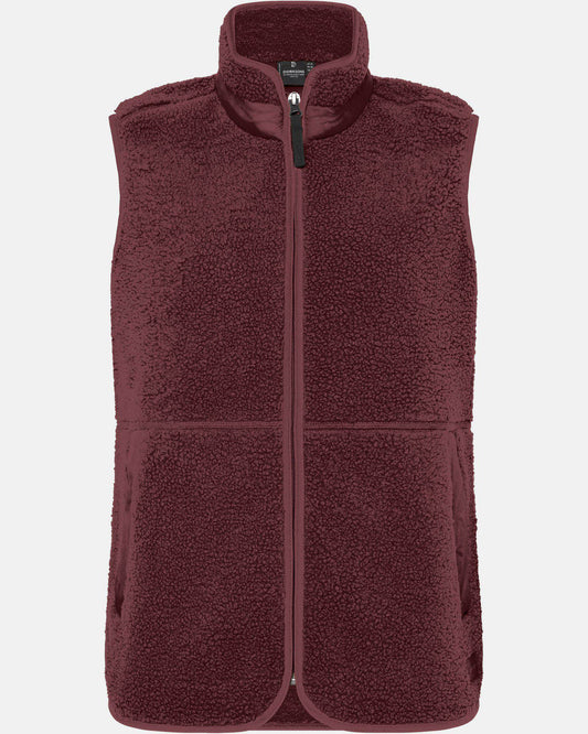 Didriksons Womens Siv Fleece Gilet - Old rust 147