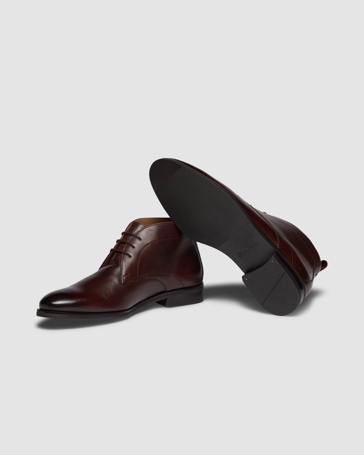 Oliver Sweeney Silverdale Leather Mens Chukka Boots - Dark Brown | CHO | Designer Mens Chukka Boots