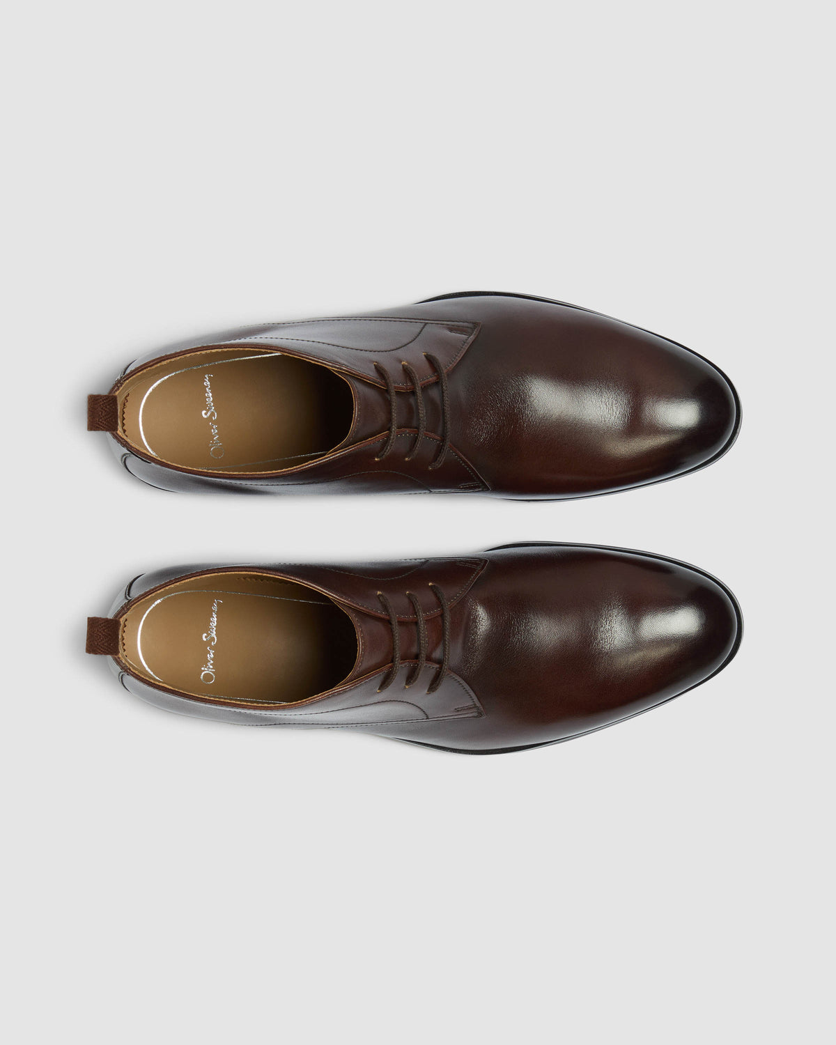 Oliver Sweeney Silverdale Leather Mens Chukka Boots - Dark Brown | CHO | Designer Mens Chukka Boots