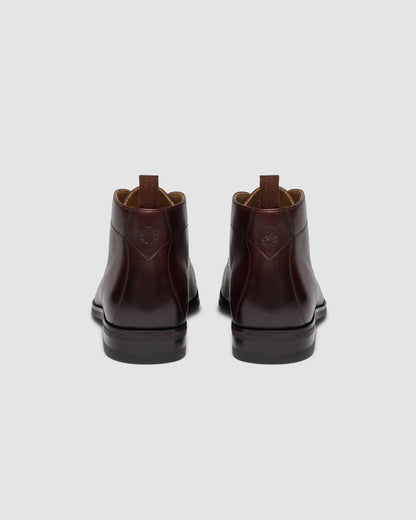 Oliver Sweeney Silverdale Leather Mens Chukka Boots - Dark Brown | CHO | Designer Mens Chukka Boots