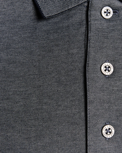 Lyle & Scott Pique Interlock Polo Shirt - X973 Chambray Blue