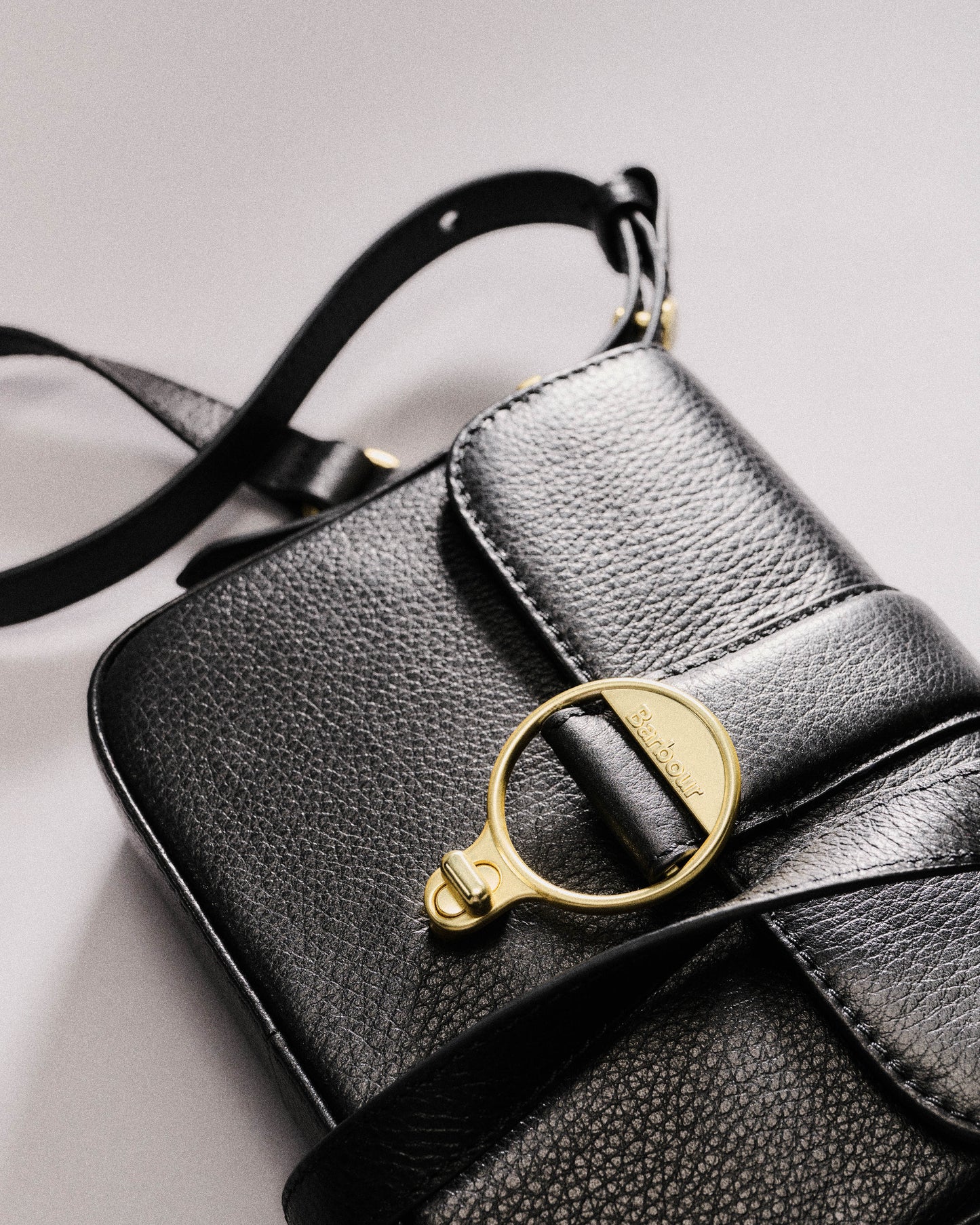 Barbour Mini Rosa Leather  Womens Crossbody Bag - Black | CHO | Designer Womens Bags