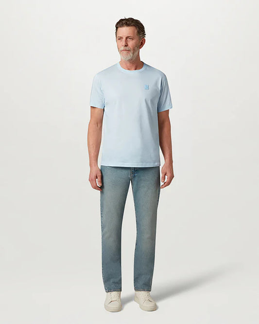 Belstaff Steel Mens T-Shirt - Sky Blue | CHO | Designer Mens Short Sleeve T-Shirts & Tops