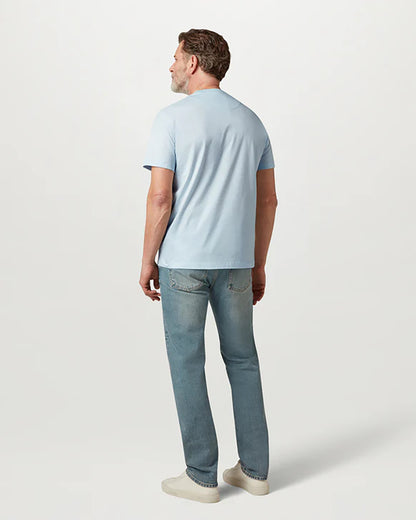 Belstaff Steel Mens T-Shirt - Sky Blue | CHO | Designer Mens Short Sleeve T-Shirts & Tops
