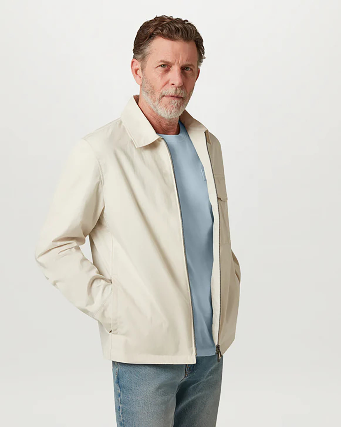 Belstaff Steel Mens T-Shirt - Sky Blue | CHO | Designer Mens Short Sleeve T-Shirts & Tops