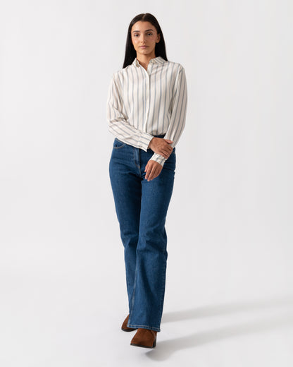 Samsoe & Samsoe Maj Ls Aop Womens Shirt 7879 - CHO - Designer Womens Shirts