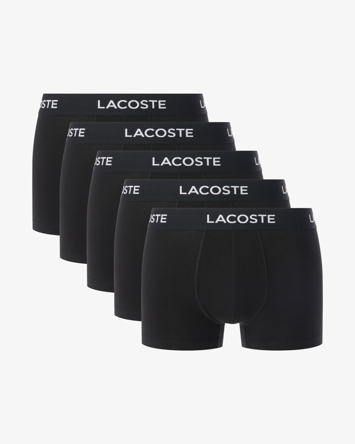 Lacoste 5-Pack Mens Trunks - Black 031