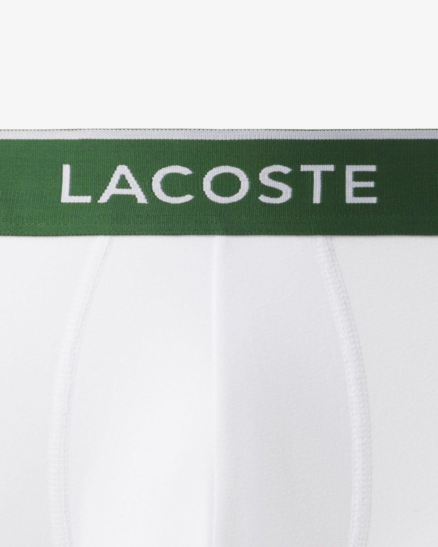 Lacoste 3-Pack of Mens Trunks - White 001 | CHO | Designer Mens Underwear