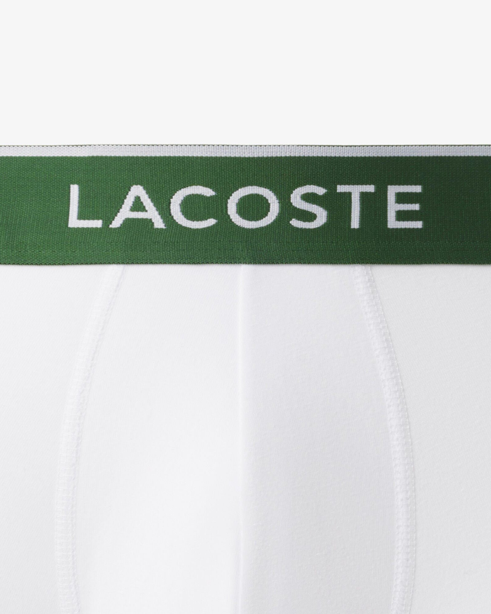 Lacoste 3-Pack of Mens Trunks - White 001 | CHO | Designer Mens Underwear