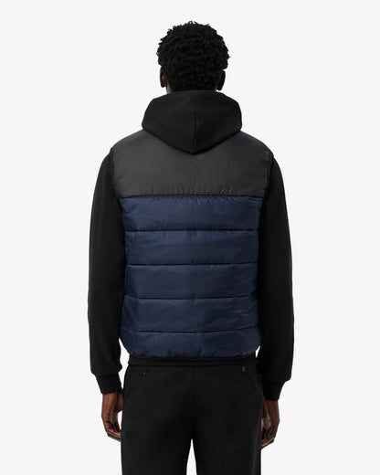 Lacoste Mens Hooded Gilet - Navy Blue/Black JB1