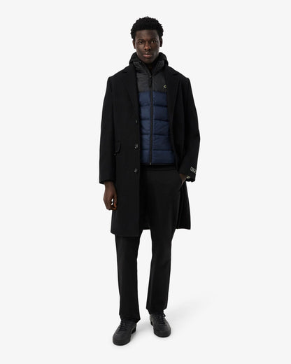 Lacoste Mens Hooded Gilet - Navy Blue/Black JB1