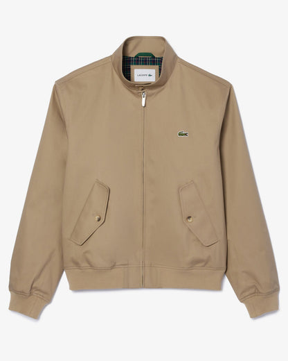 Lacoste Mens Showerproof Cotton Twill Harrington Jacket - Lion CB8
