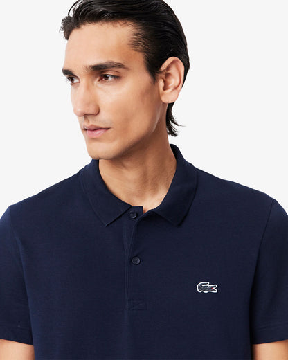 Lacoste Short Sleeved Mens Polo Shirt - Navy Blue 166