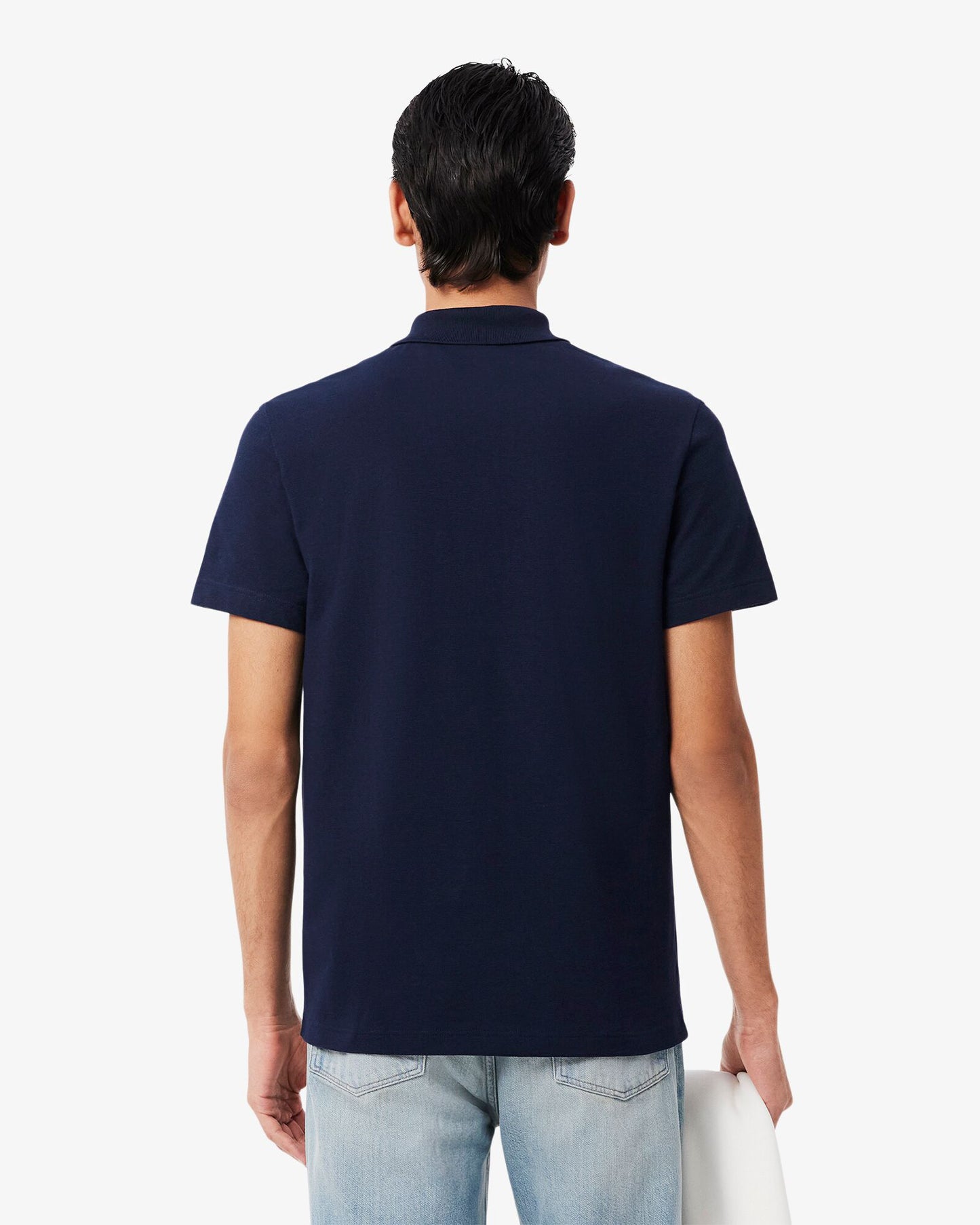 Lacoste Short Sleeved Mens Polo Shirt - Navy Blue 166
