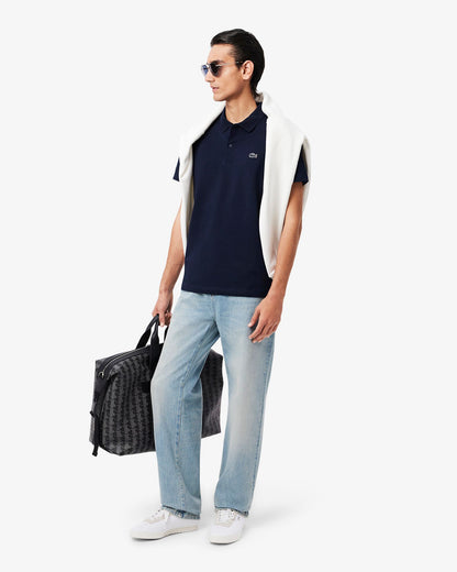 Lacoste Short Sleeved Mens Polo Shirt - Navy Blue 166