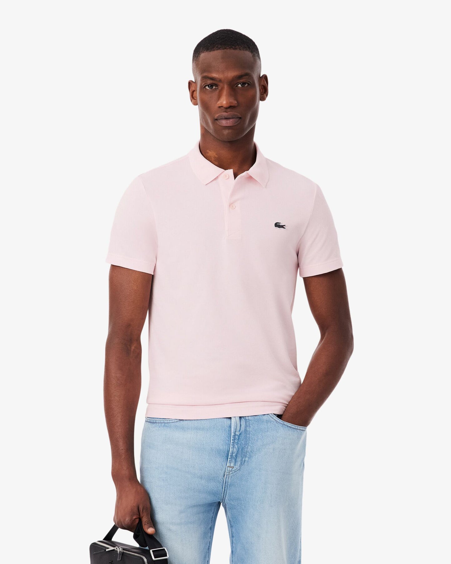 Lacoste Short Sleeved Mens Polo Shirt - Flamingo T03 | CHO | Designer Mens Short Sleeve T-Shirts & Tops