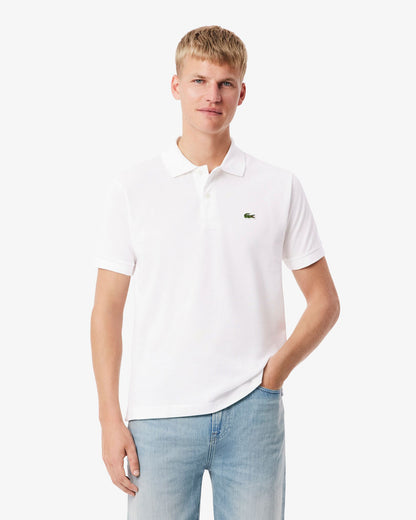 Lacoste Classic Fit L.12.12 Mens Short Sleeve Polo Shirt - White 001