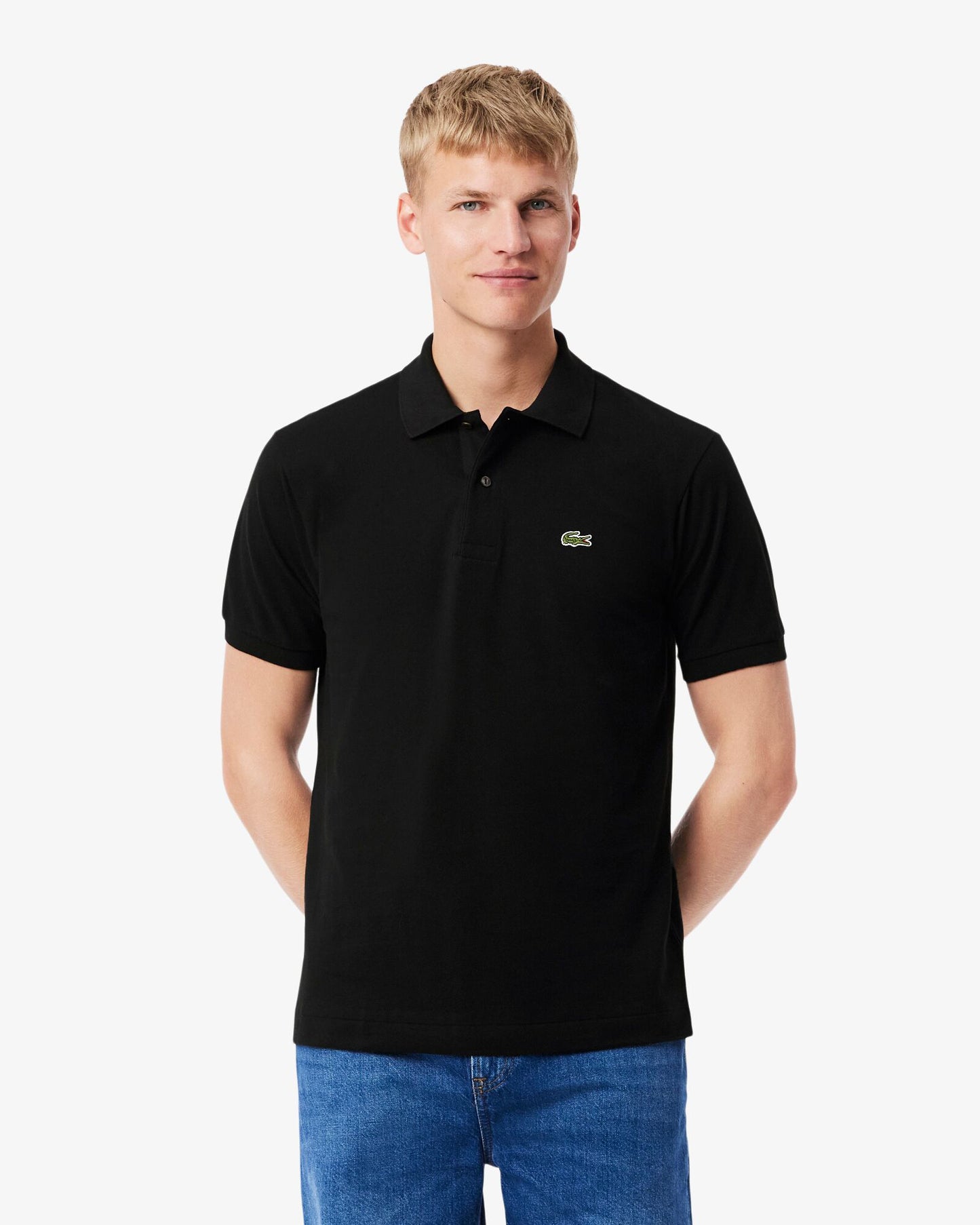 Lacoste Classic Fit L.12.12 Mens Short Sleeve Polo Shirt - Black 031 | CHO | Designer Mens Short Sleeve Polo Shirts