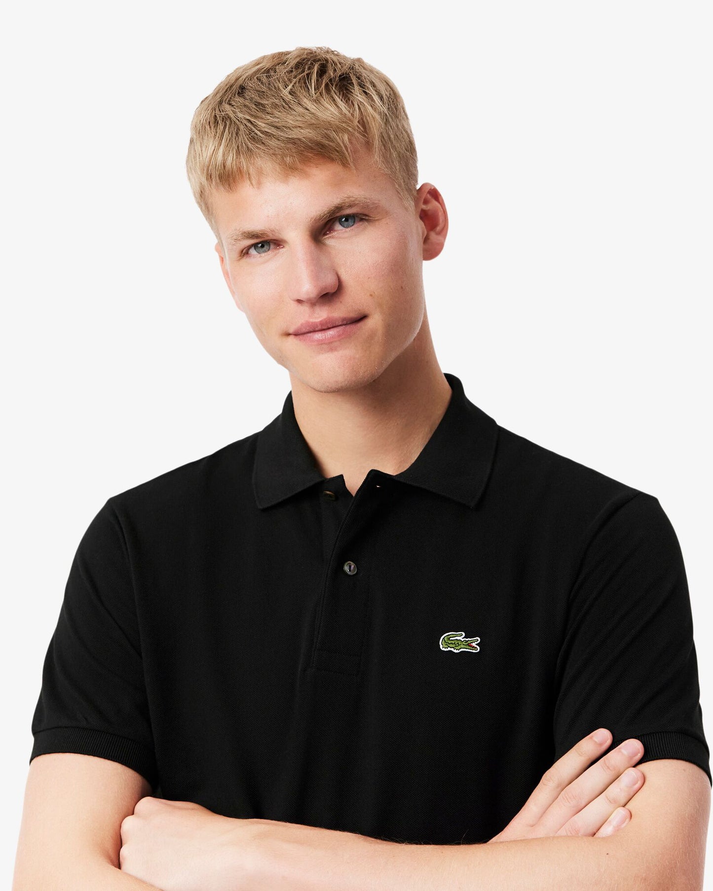 Lacoste Classic Fit L.12.12 Mens Short Sleeve Polo Shirt - Black 031 | CHO | Designer Mens Short Sleeve Polo Shirts