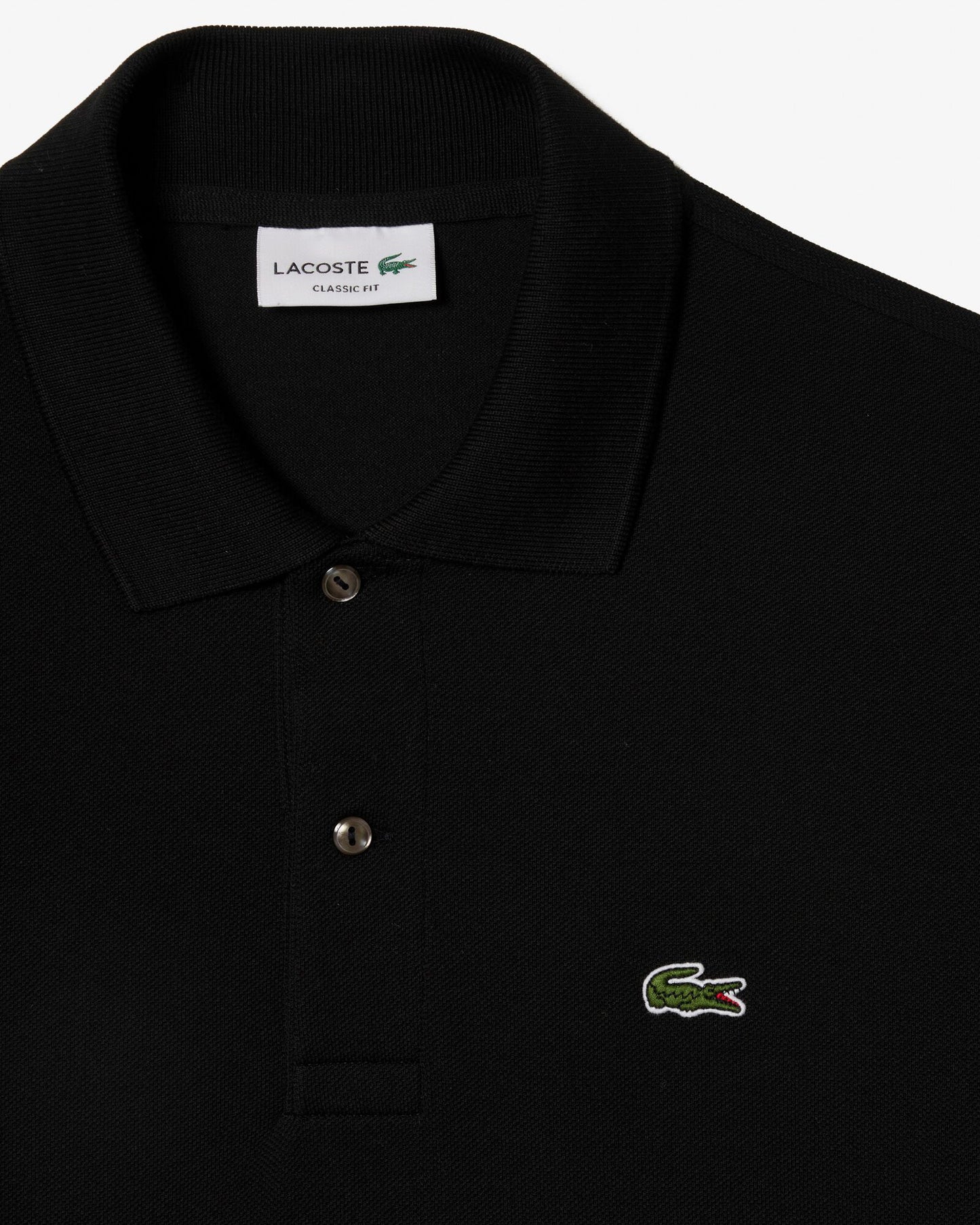 Lacoste Classic Fit L.12.12 Mens Short Sleeve Polo Shirt - Black 031 | CHO | Designer Mens Short Sleeve Polo Shirts
