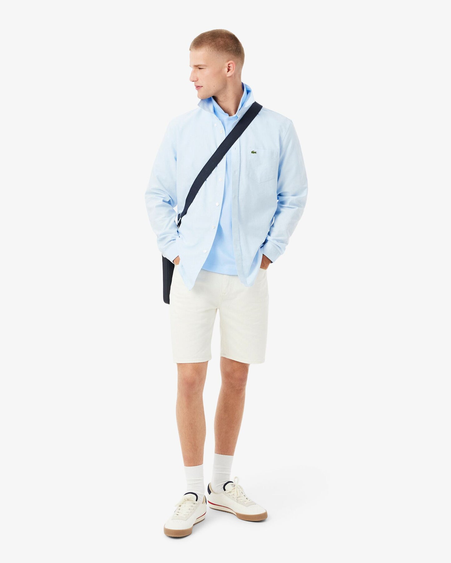 Lacoste Classic Fit L.12.12 Mens Short Sleeve Polo Shirt - Light Blue T01 | CHO | Designer Mens Short Sleeve Polo Shirts