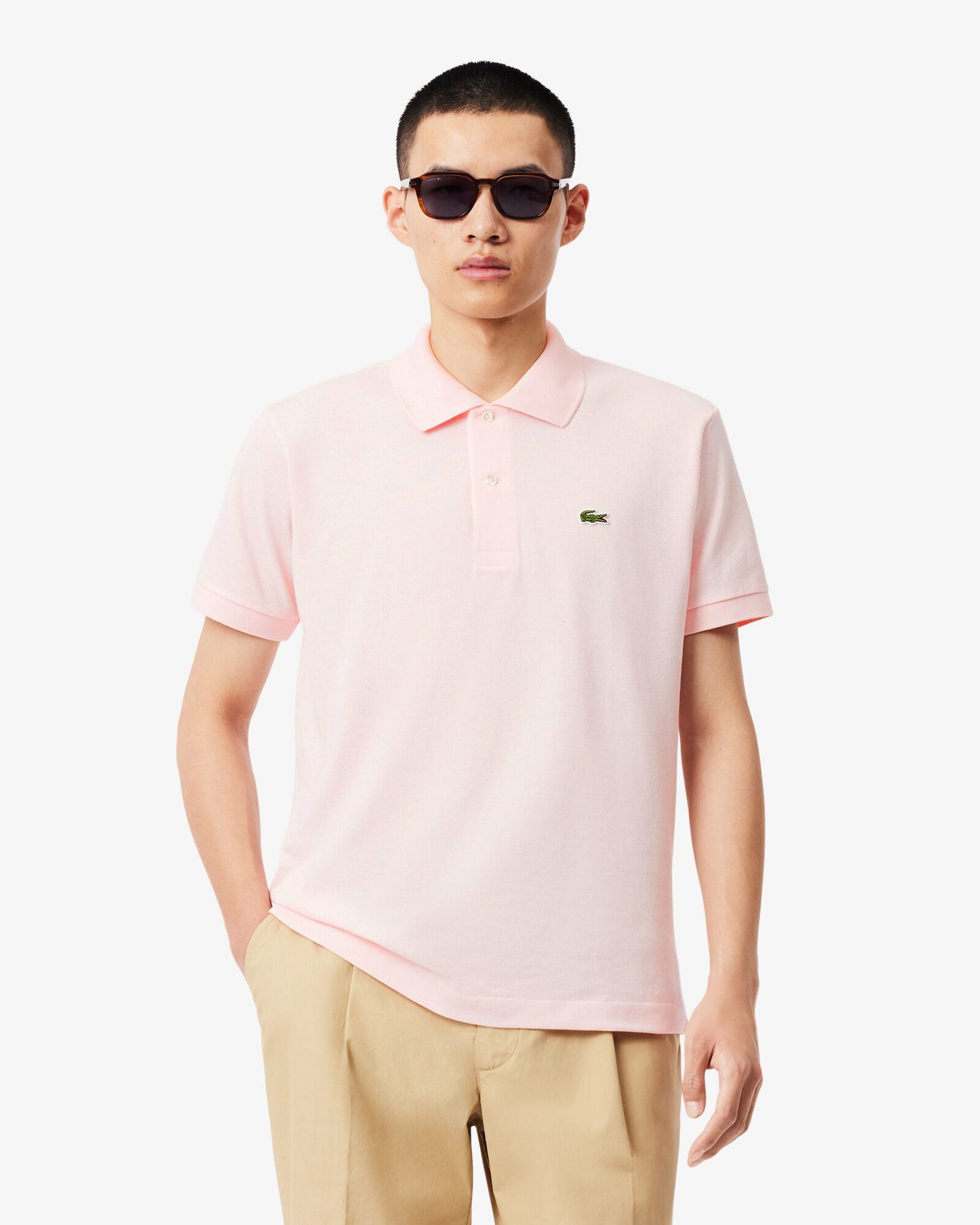 Lacoste Classic Fit L.12.12 Mens Short Sleeve Polo Shirt - Flamingo T03 | CHO | Designer Mens Short Sleeve Polo Shirts