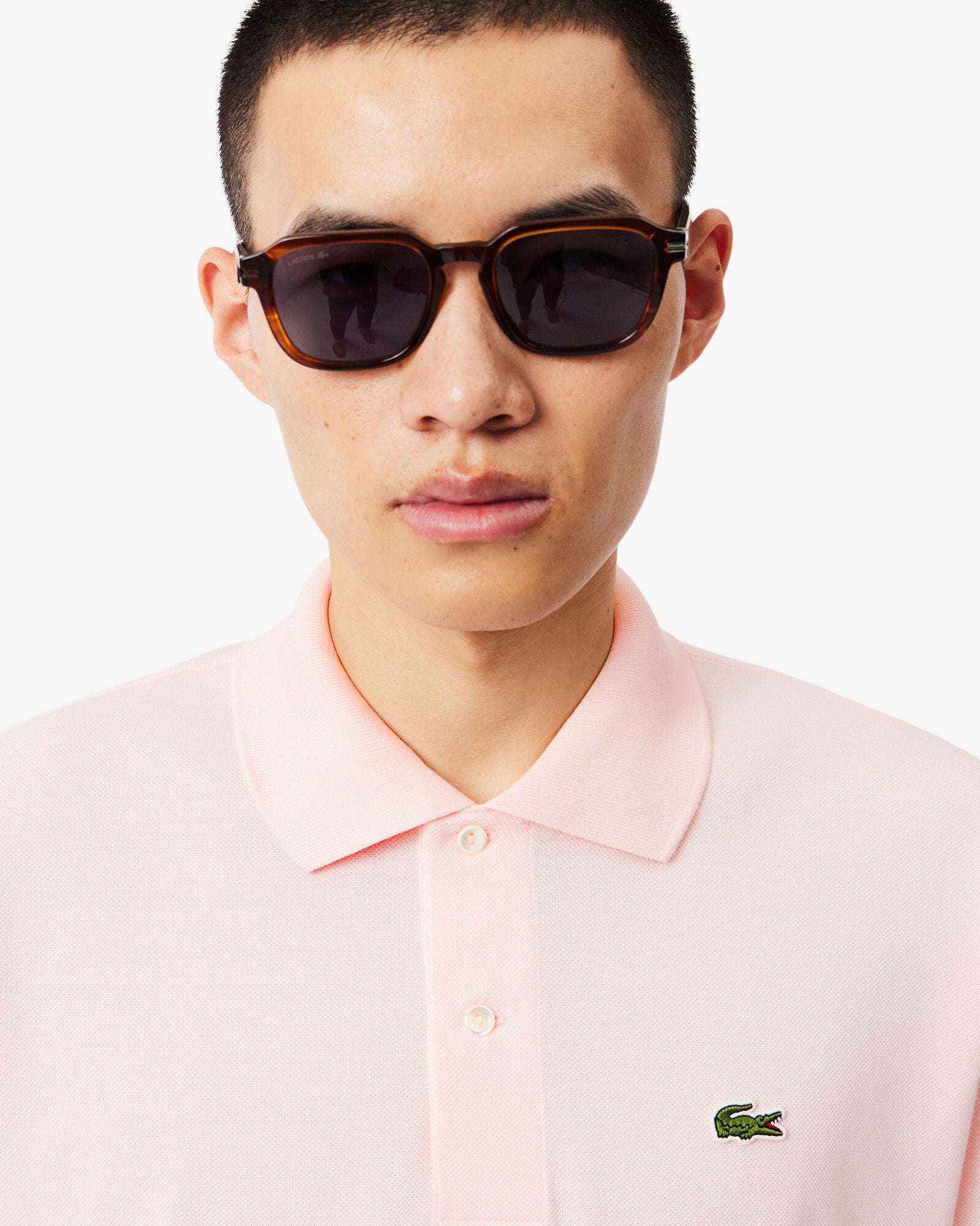 Lacoste Classic Fit L.12.12 Mens Short Sleeve Polo Shirt - Flamingo T03 | CHO | Designer Mens Short Sleeve Polo Shirts