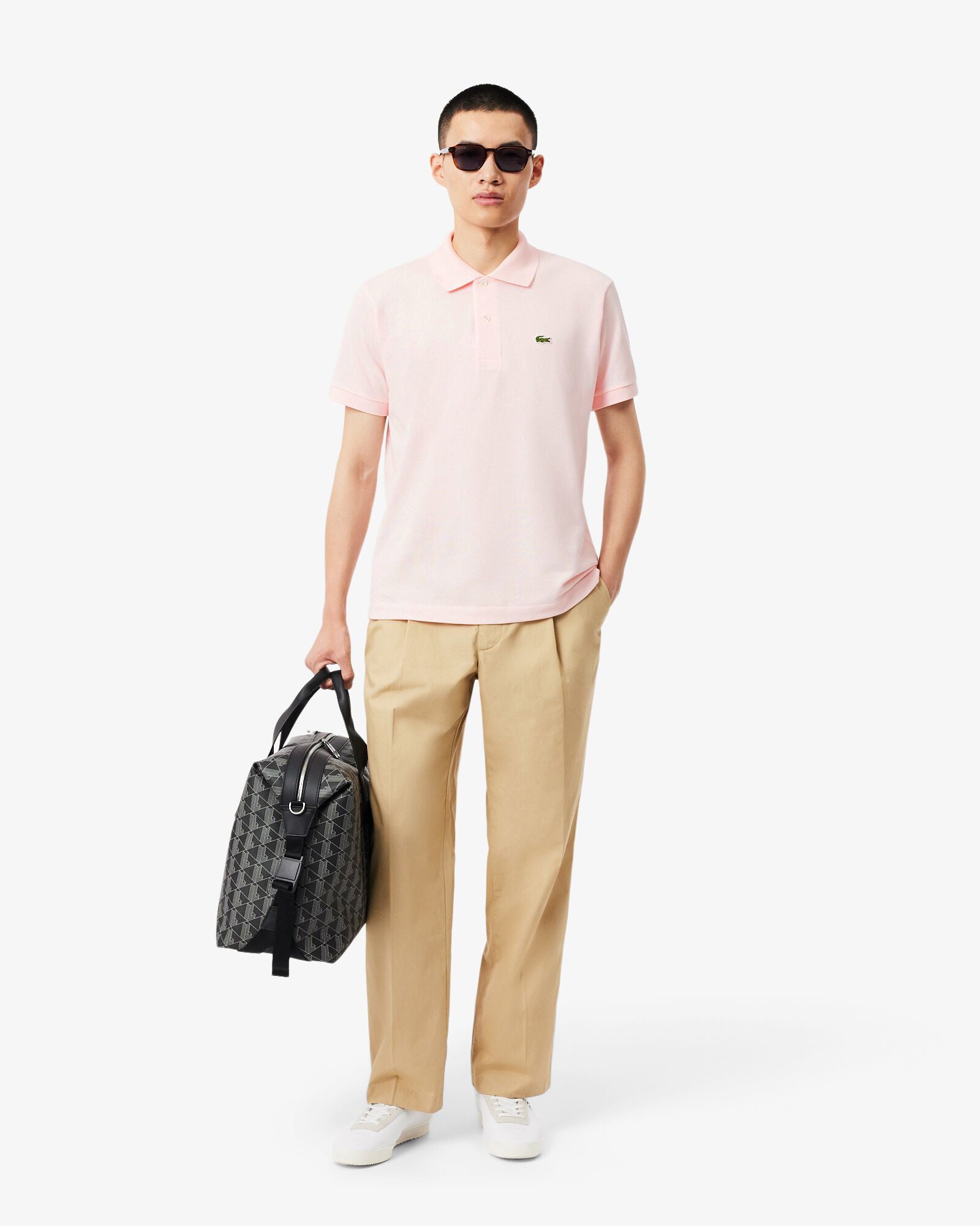 Lacoste Classic Fit L.12.12 Mens Short Sleeve Polo Shirt - Flamingo T03 | CHO | Designer Mens Short Sleeve Polo Shirts