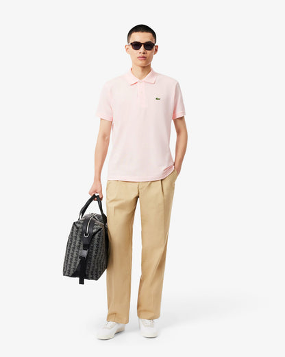 Lacoste Classic Fit L.12.12 Mens Short Sleeve Polo Shirt - Flamingo T03 | CHO | Designer Mens Short Sleeve Polo Shirts