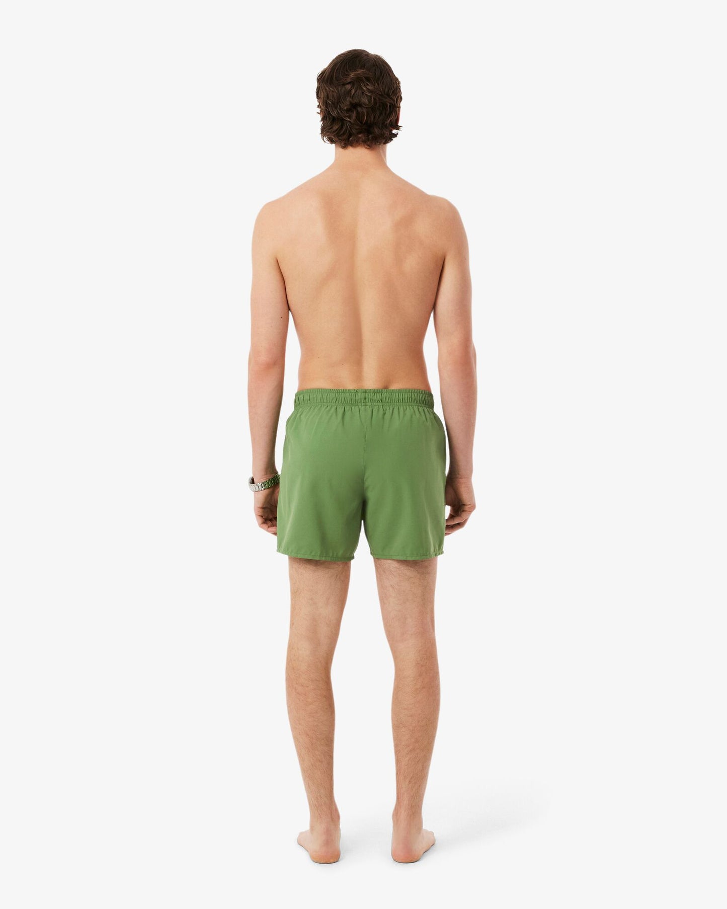 Lacoste Mens Light Quick-Dry Swim Shorts - Lamb's Lettuce/Green 37I | CHO | Designer Mens Swim Shorts