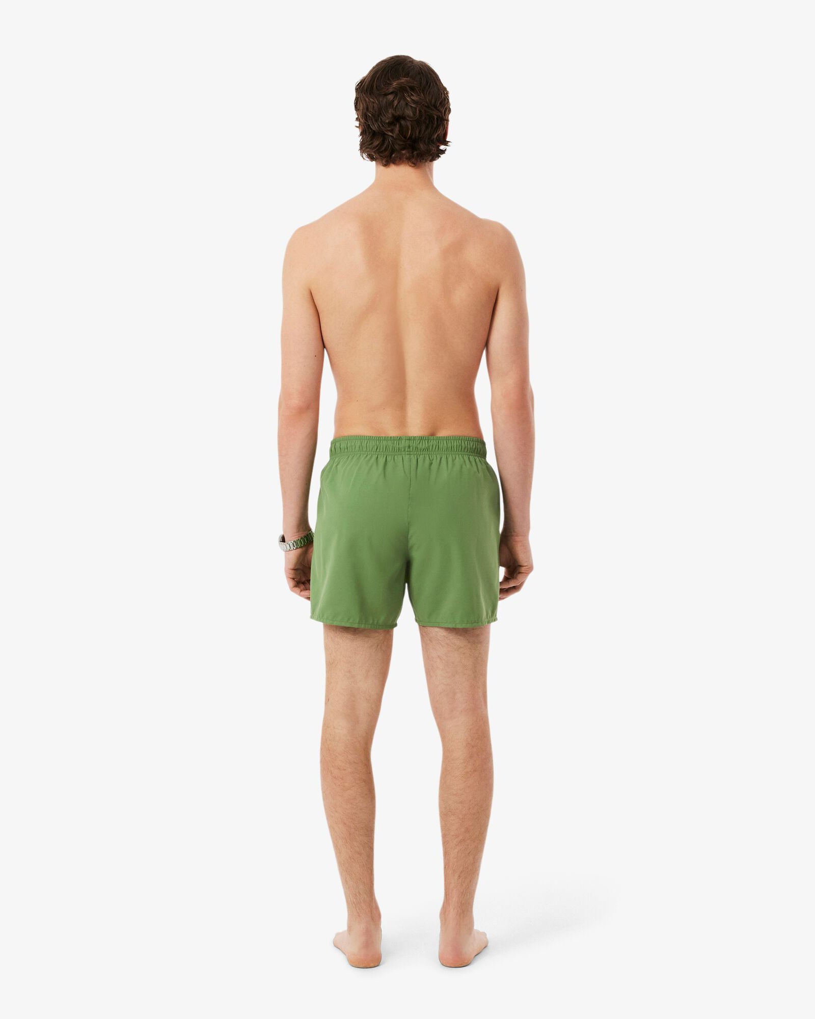 Lacoste Mens Light Quick-Dry Swim Shorts - Lamb's Lettuce/Green 37I | CHO | Designer Mens Swim Shorts