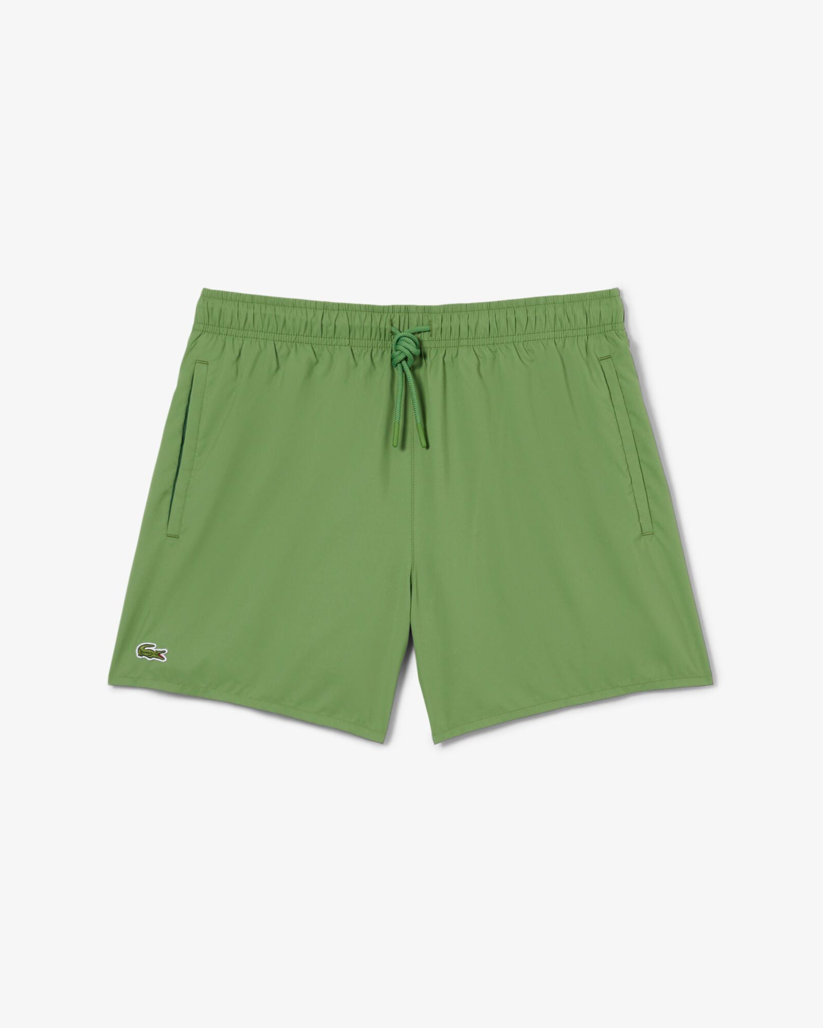 Lacoste Mens Light Quick-Dry Swim Shorts - Lamb's Lettuce/Green 37I | CHO | Designer Mens Swim Shorts