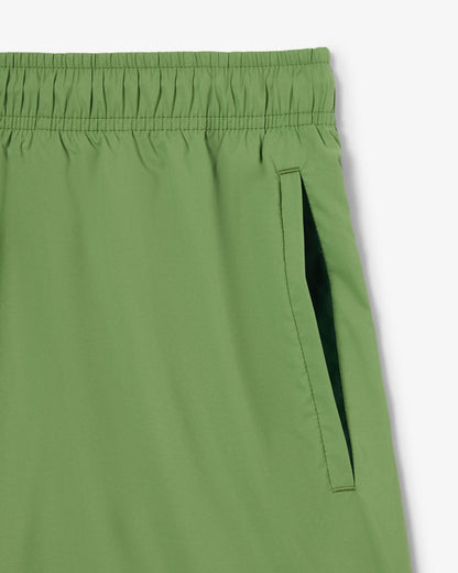 Lacoste Mens Light Quick-Dry Swim Shorts - Lamb's Lettuce/Green 37I | CHO | Designer Mens Swim Shorts