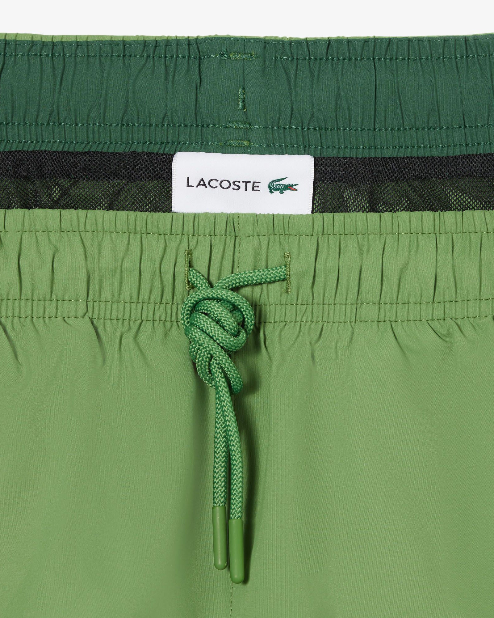 Lacoste Mens Light Quick-Dry Swim Shorts - Lamb's Lettuce/Green 37I | CHO | Designer Mens Swim Shorts