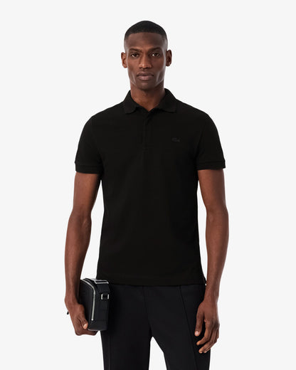 Lacoste Smart Paris Mens Stretch Cotton Polo Shirt - Black 031 | CHO | Designer Mens Short Sleeve Polo Shirts