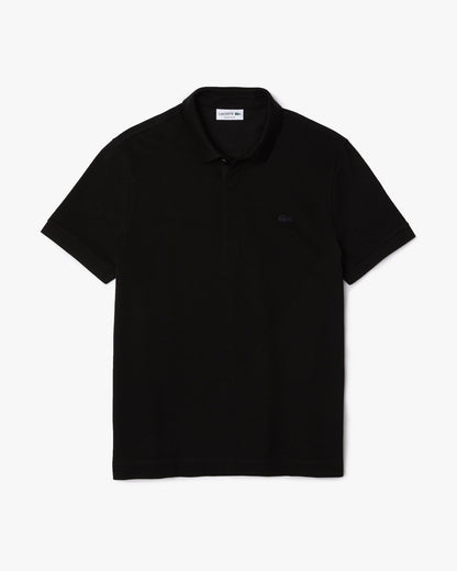 Lacoste Smart Paris Mens Stretch Cotton Polo Shirt - Black 031 | CHO | Designer Mens Short Sleeve Polo Shirts