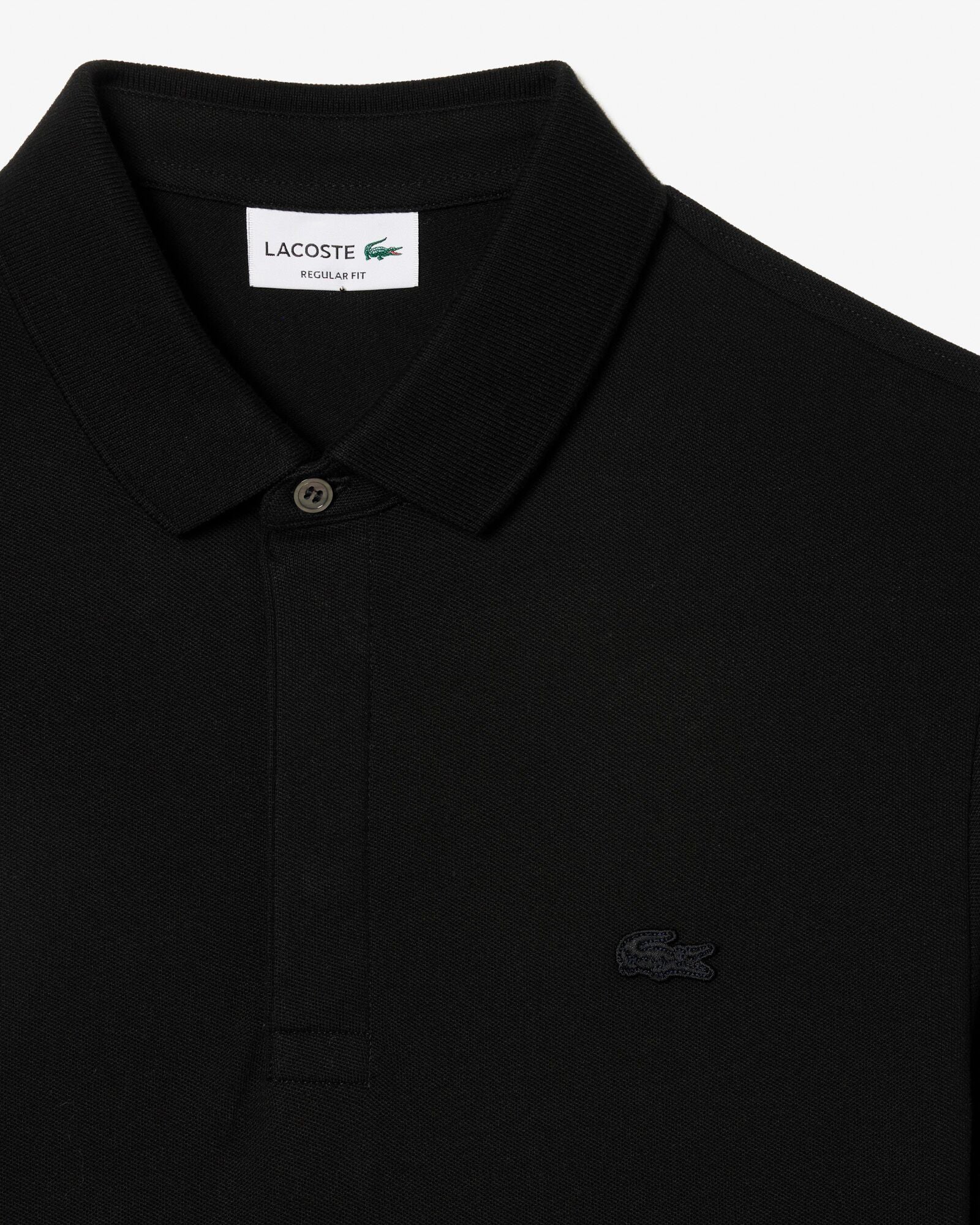 Lacoste Smart Paris Mens Stretch Cotton Polo Shirt - Black 031 | CHO | Designer Mens Short Sleeve Polo Shirts
