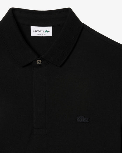 Lacoste Smart Paris Mens Stretch Cotton Polo Shirt - Black 031 | CHO | Designer Mens Short Sleeve Polo Shirts
