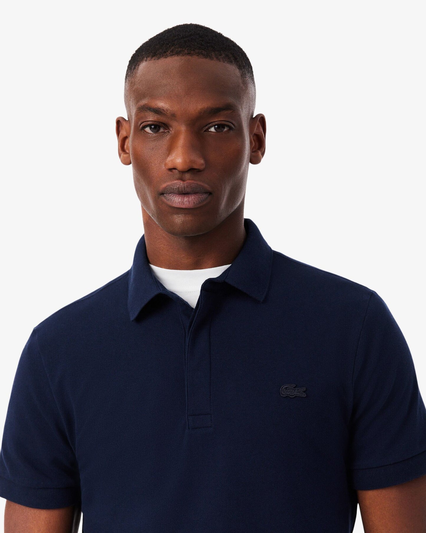 Lacoste Smart Paris Mens Stretch Cotton Polo Shirt - Midnight Blue 166 | CHO | Designer Mens Short Sleeve Polo Shirts