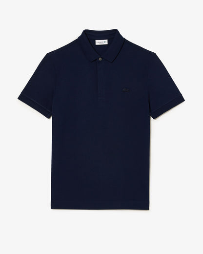 Lacoste Smart Paris Mens Stretch Cotton Polo Shirt - Midnight Blue 166 | CHO | Designer Mens Short Sleeve Polo Shirts