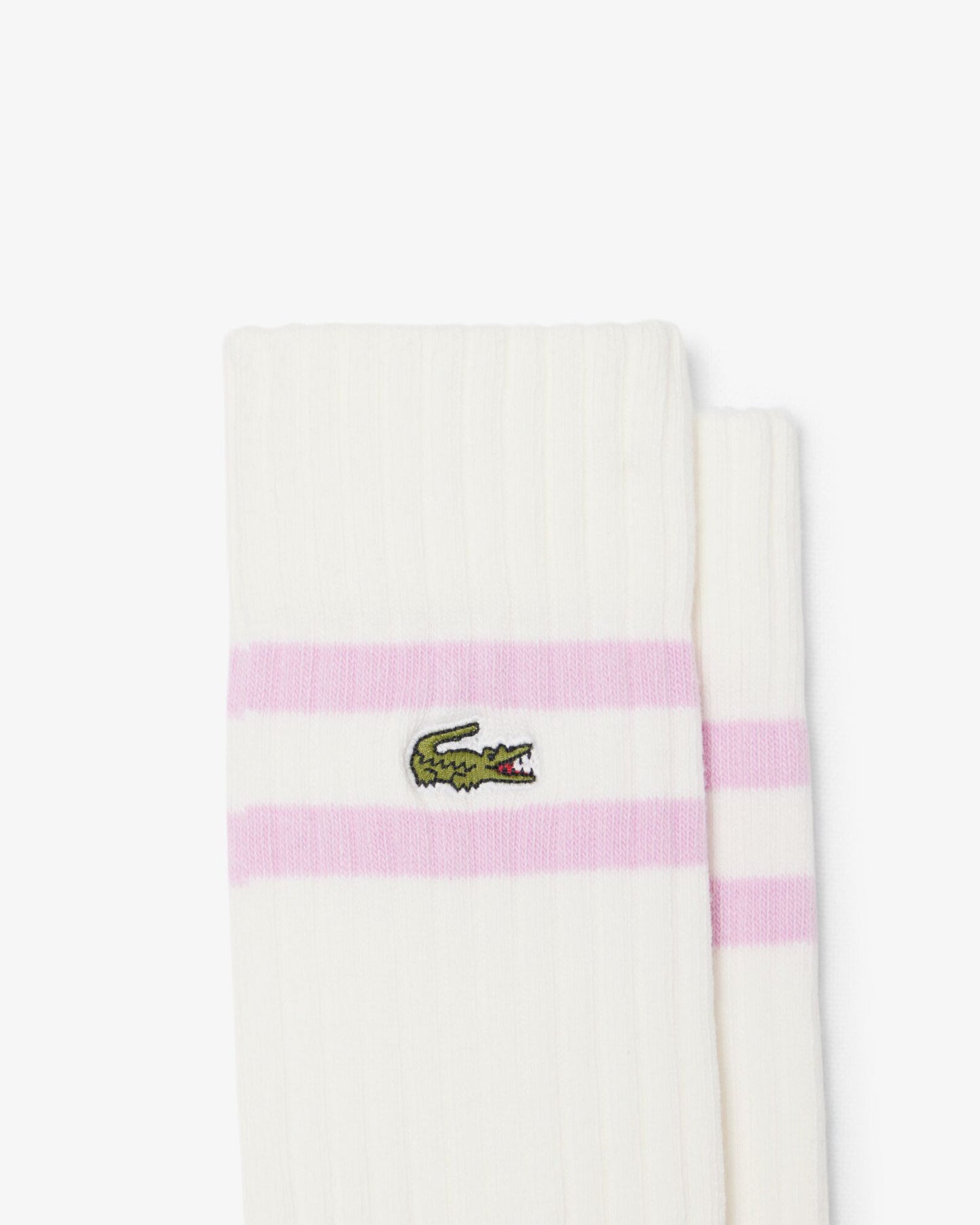 Lacoste Ribbed Mens Socks - Flour/Phoenix Blue-Albizi 22I | CHO | Designer Mens Socks