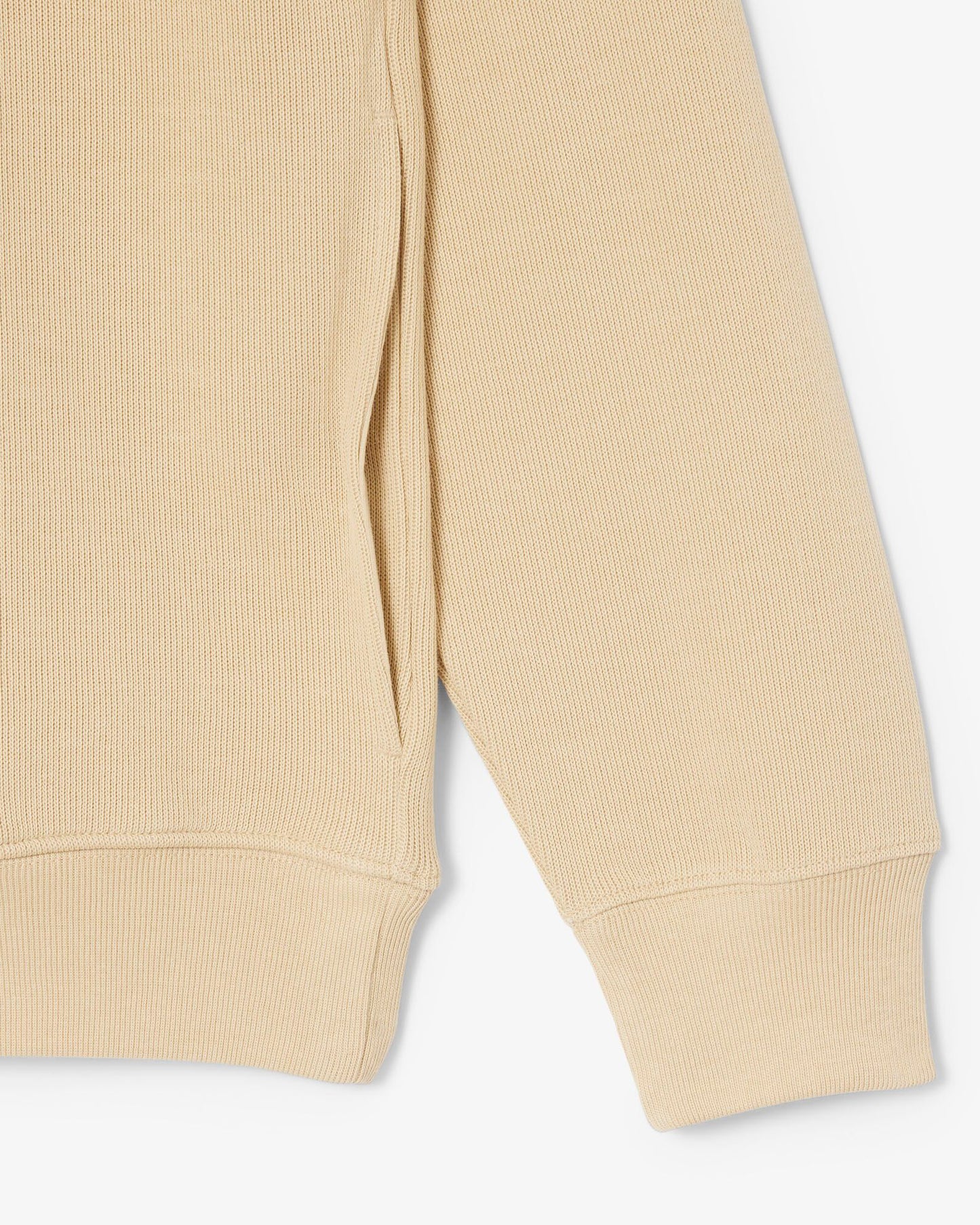 Lacoste Zippered Stand-Up Collar Cotton Sweatshirt - Millet 8XF