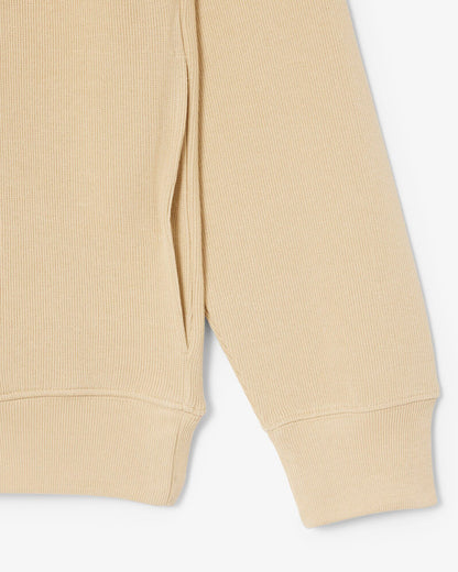 Lacoste Zippered Stand-Up Collar Cotton Sweatshirt - Millet 8XF