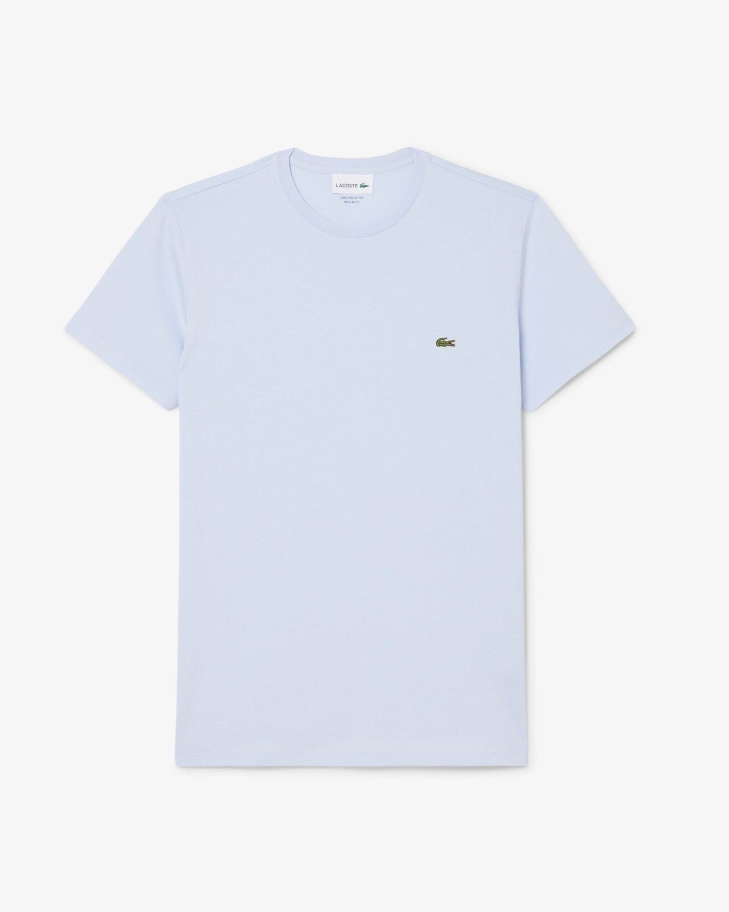 Lacoste Mens Crew Neck Pima Cotton Jersey T-Shirt - Phoenix Blue J2G - Flat lay